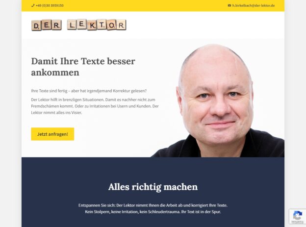 Der Lektor Berlin Webdesign